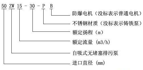 ZW non-clogging self-priming pump models